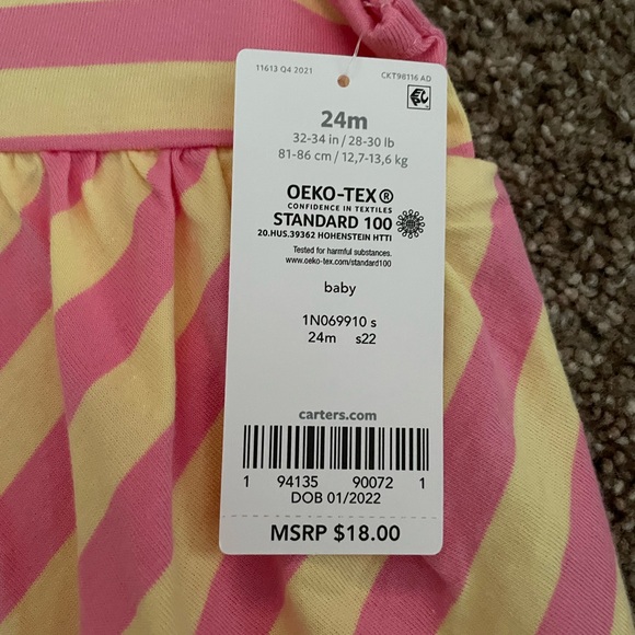 NWT Carter’s One Piece Dress - Picture 2 of 5